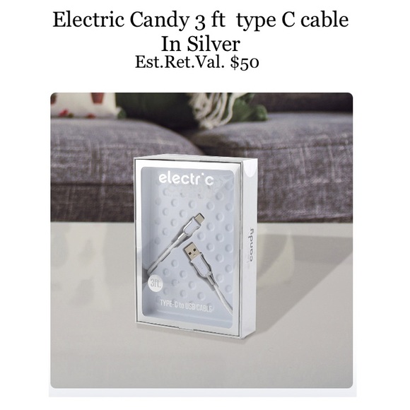 Type C Smart Chip Fast Charger Silver NWT - Picture 2 of 14